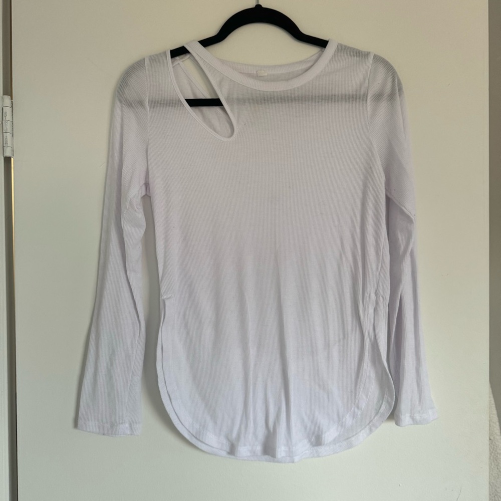 Alo white long sleeve